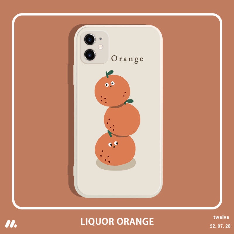 創意水果橘子適用於 小米10T 11T Pro 紅米 Redmi 10C Note 10 11 Pro 5G 保護殼