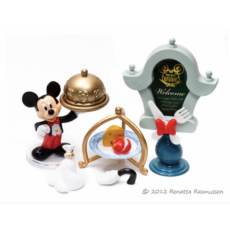 Re-ment 絕版 夢與魔法餐廳 米奇 起司 餐廳 廚房 點心 迪士尼 食玩 盒玩 rement 袖珍Disney