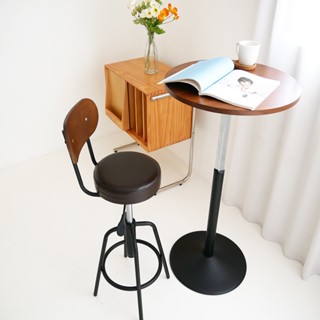 升降咖啡桌/升降餐桌/圓型升降桌/胡桃木 *1Dining Table MIT臺灣製【52202-BR】特斯屋
