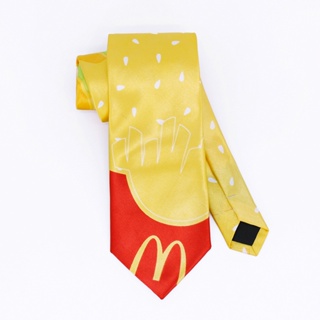 台灣出貨丨領帶 麥當勞 經理領帶男 印花職業絲巾方巾女 訂製 票質量+