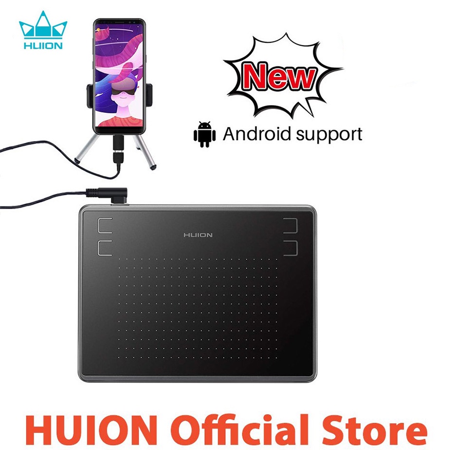 Huion H430P OSU 繪圖板,帶無電池手寫筆 4 個按鍵,支持在家工作,距離教育,兼容 Android、Lin
