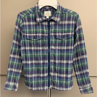 【Julia Shop 二手男童區】Uniqlo男童格紋長袖襯衫式外套 / 130cm