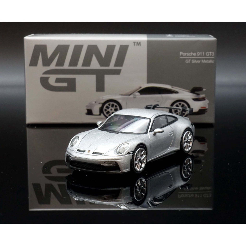 【MASH】最後一台Mini GT 1/64 Porsche 911 (992) GT3 silver #390