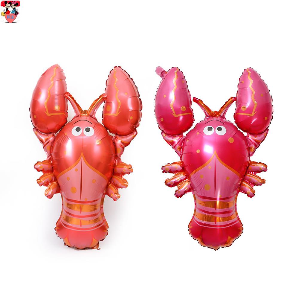 【貝迪】海洋主題派對裝飾套餐布置小龍蝦鋁膜氣球 紅蝦生日裝扮鋁箔氣球