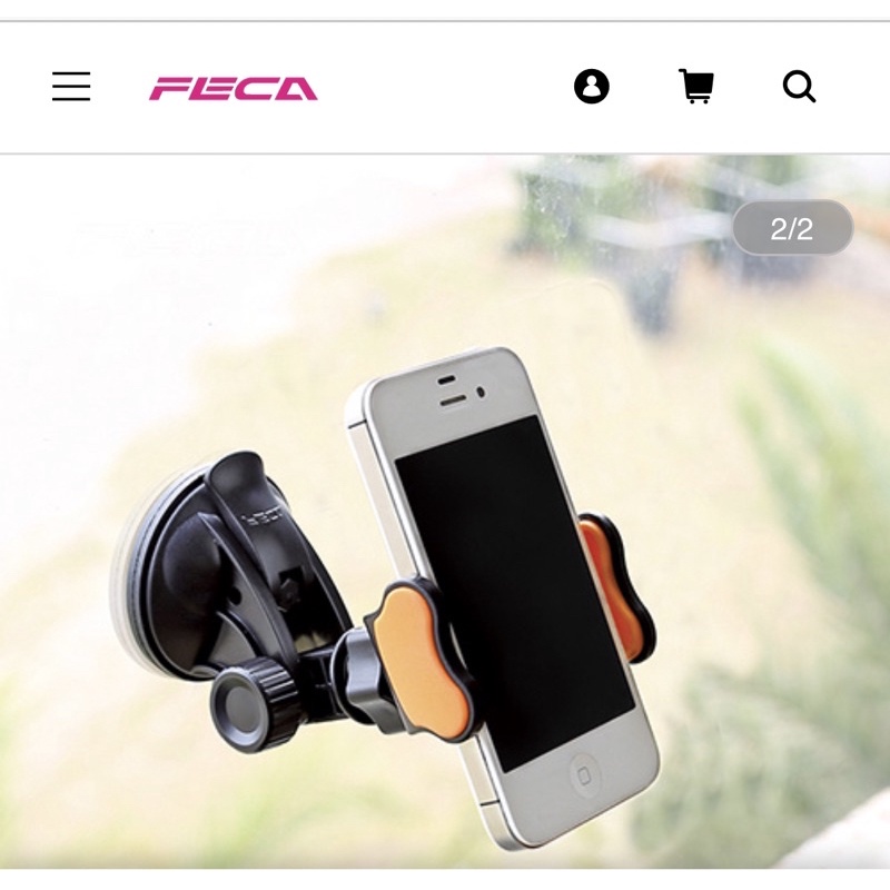 FECA 可調式手機吸盤座/導航手機架 二手