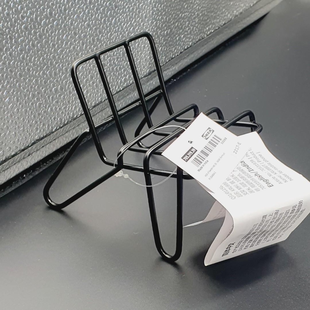 IKEA代購  KRUBBET 手機架, 黑色 手機支架 手機座 造型手機架 多功能手機架 椅子手機架