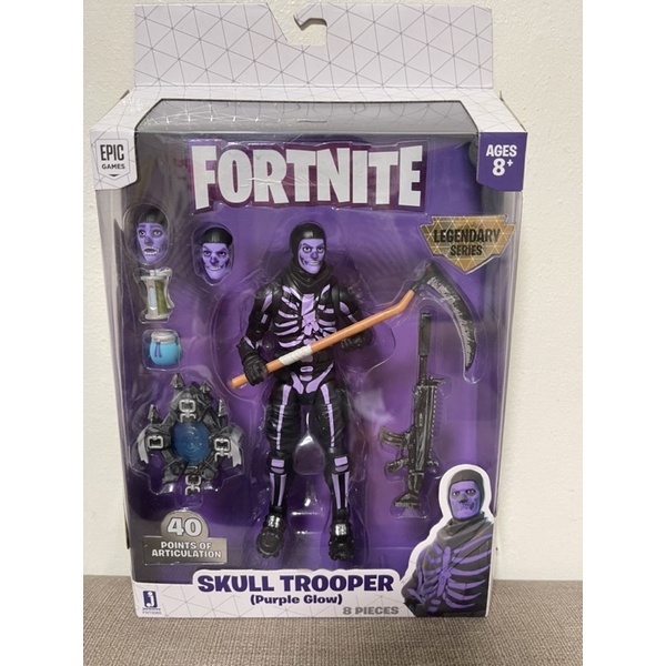 ｛現貨｝FORTNITE 可動式公仔SKULL TROOPER(Purple Glow)