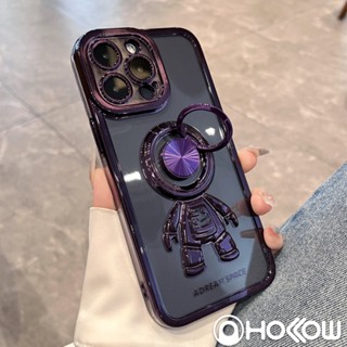 電鍍宇航員 旋轉指環 防摔殼 手機殼 保護殼 適用於 蘋果 iPhone 15 14 13 12 11 Pro Max