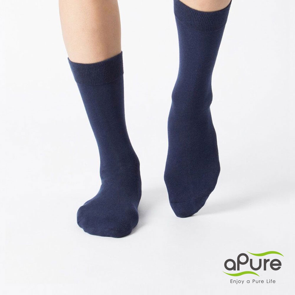 【aPure】除臭襪-上班上課中性襪-中筒