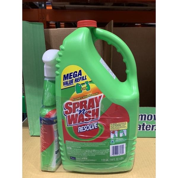 Spray’n Wash衣物污垢清除劑 650ml+4.26L 好市多代購