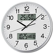 【極緻時計】溫濕度 雙顯式靜音日本 精工 SEIKO 時鐘 掛鐘 QXL013 QXL013S