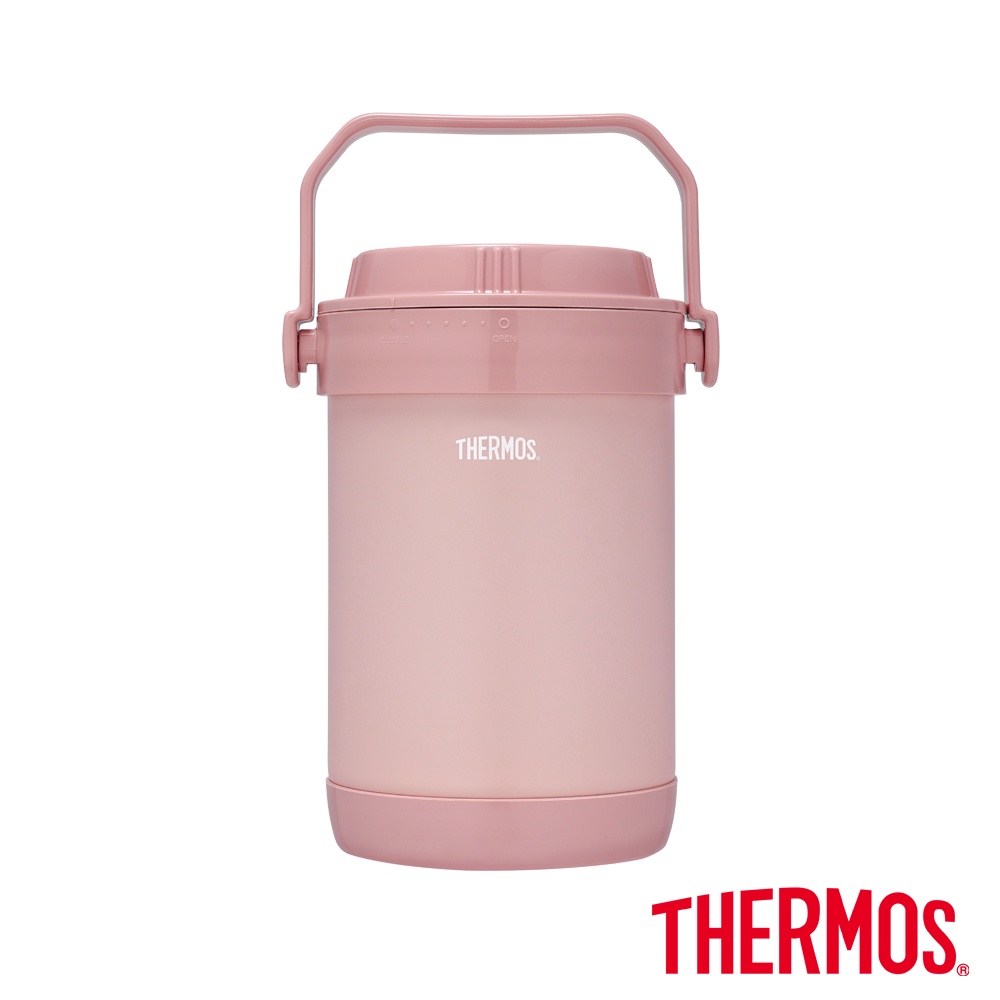 【THERMOS膳魔師】雪霧玫瑰不鏽鋼真空燜燒提鍋1500ml(RPF-20-RSPK)