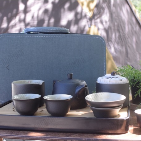 【SADOMAIN仙德曼】(現貨免運)仙德曼1壺4杯粗陶茶具旅組露營戶外家用 旅行茶具組 星空戶外
