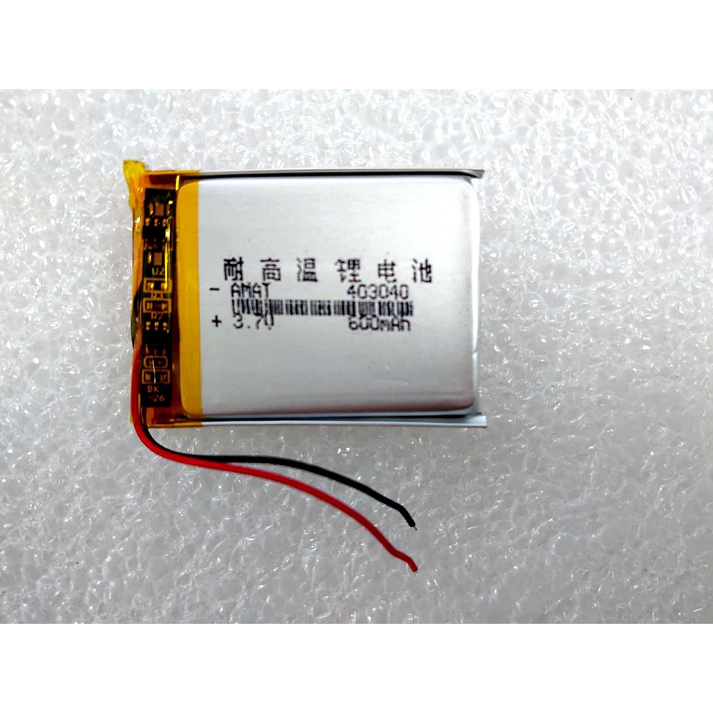 耐高溫 403040 電池 3.7v 鋰聚合物電池 600mAh 適用 043040 MP3 小音箱 行車記錄器電池