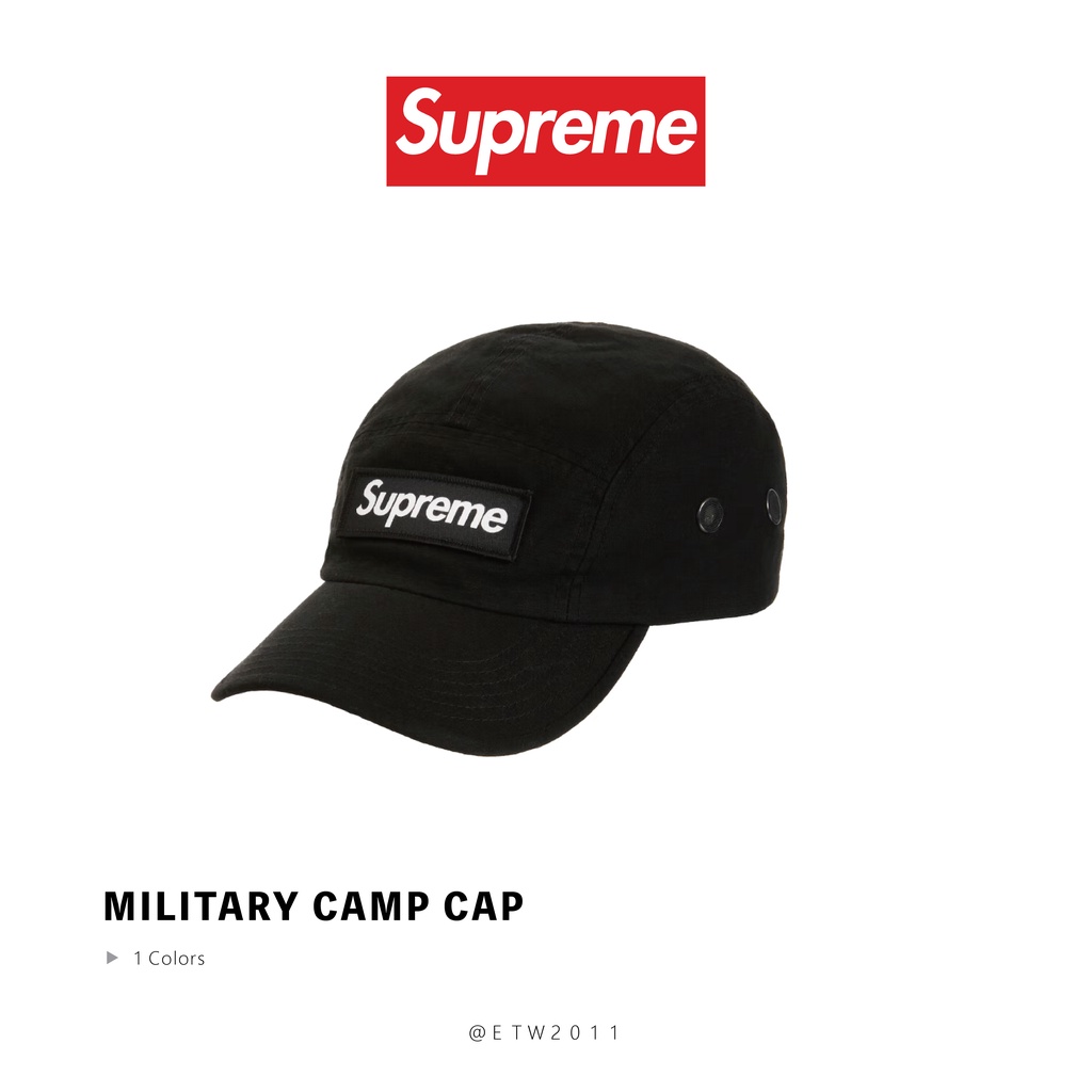35％OFF supreme military camp cap black