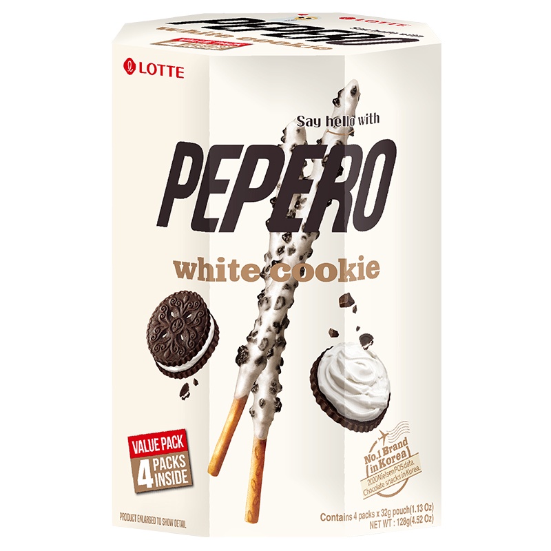 LOTTE PEPERO 樂天白巧克力棒分享盒 128g【家樂福】