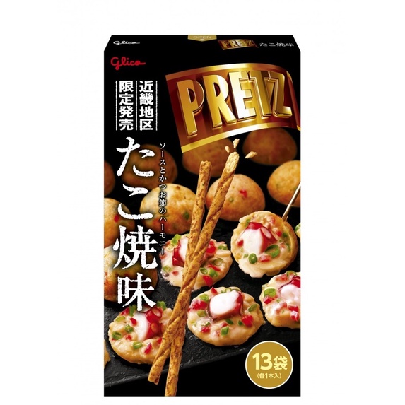 現貨🇯🇵日本代購🇹🇼 近畿限定 關西限定 固力果 章魚燒風味餅乾棒 PRETZ