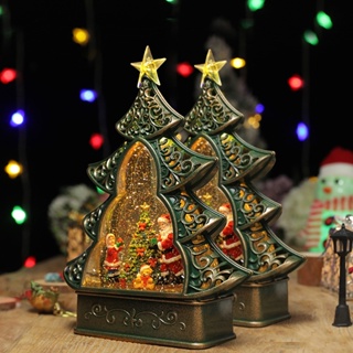 【ZM】聖誕樹音樂盒 雪花音樂盒 飄雪 聖誕樹 水晶球 雪人 聖誕老人 交換禮物 聖誕裝飾 ZM-00501