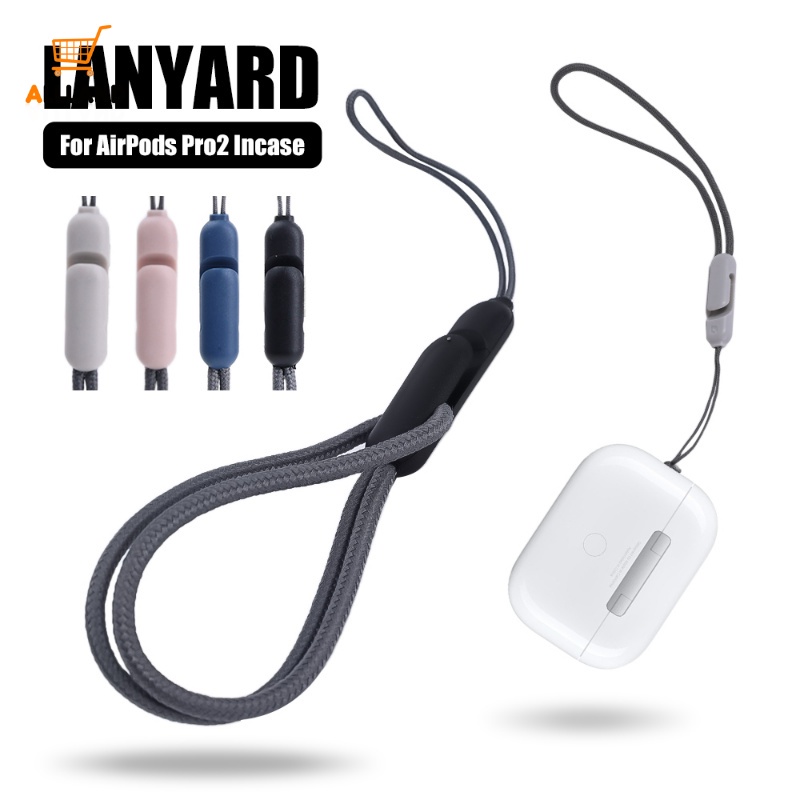 便攜式防滑防丟編織耳機盒掛繩 / 用於 Airpods Pro 2 耳套的多功能高品質柔軟彈性繩