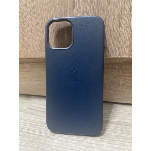 《二手》Apple原廠 MagSafe 皮革手機殼 海藍色 iPhone 12 / 12 pro