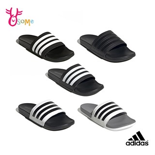 adidas拖鞋 男女拖鞋 經典三線【軟底】防水拖鞋 adilette 全黑拖鞋 運動拖鞋 室內室外拖鞋 t9399