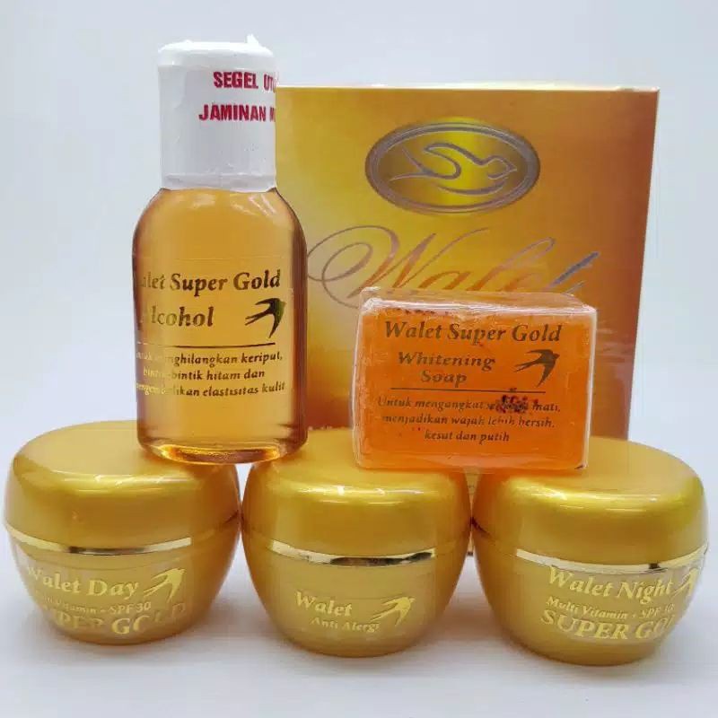 Paket 1 Set Cream Walet Super Gold 5in1