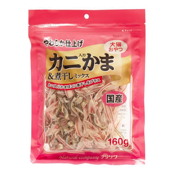 【藤沢蟹肉絲系列】蟹肉絲+小魚乾 綜合包160g