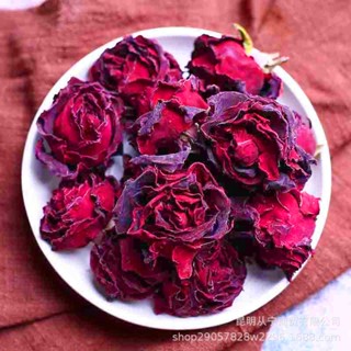 【民膳堂♥24H出貨】墨紅重瓣玫瑰丨100G丨玫瑰花茶丨墨紅玫瑰丨玫瑰乾花丨玫瑰茶丨食用玫瑰丨花茶丨花