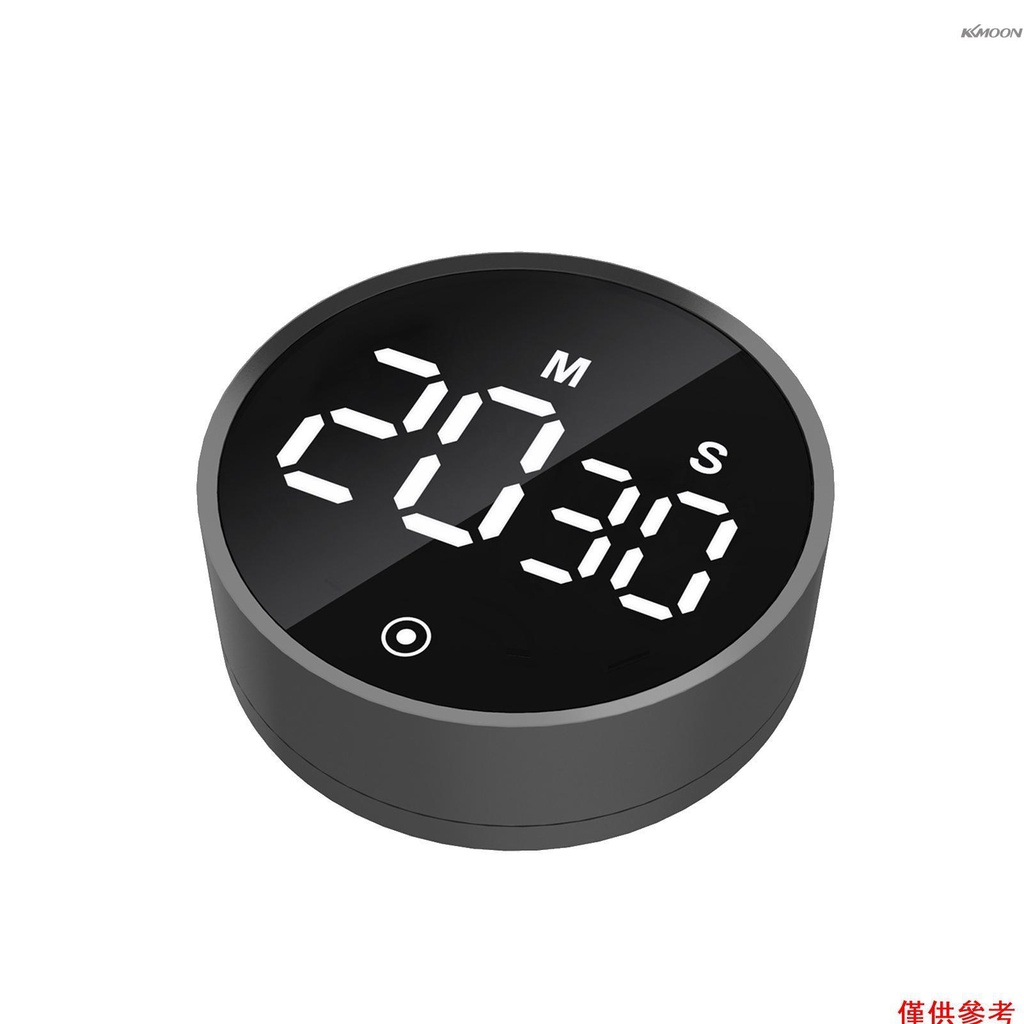 Kkmoon 倒數計時器時間表磁計數下降和計數數字鈣圖形音量和亮度可調大 LED 顯示屏旋轉設置, 帶秒錶功能靜音