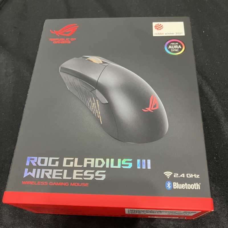 [近全新]ASUS ROG Gladius III Wireless 無線三模RGB電競滑鼠 華碩 神鬼戰士3