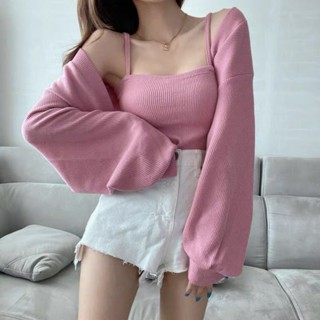 🎀U.ME小舖🎀 現貨+預購款 熱銷款 針織吊帶背心+外套