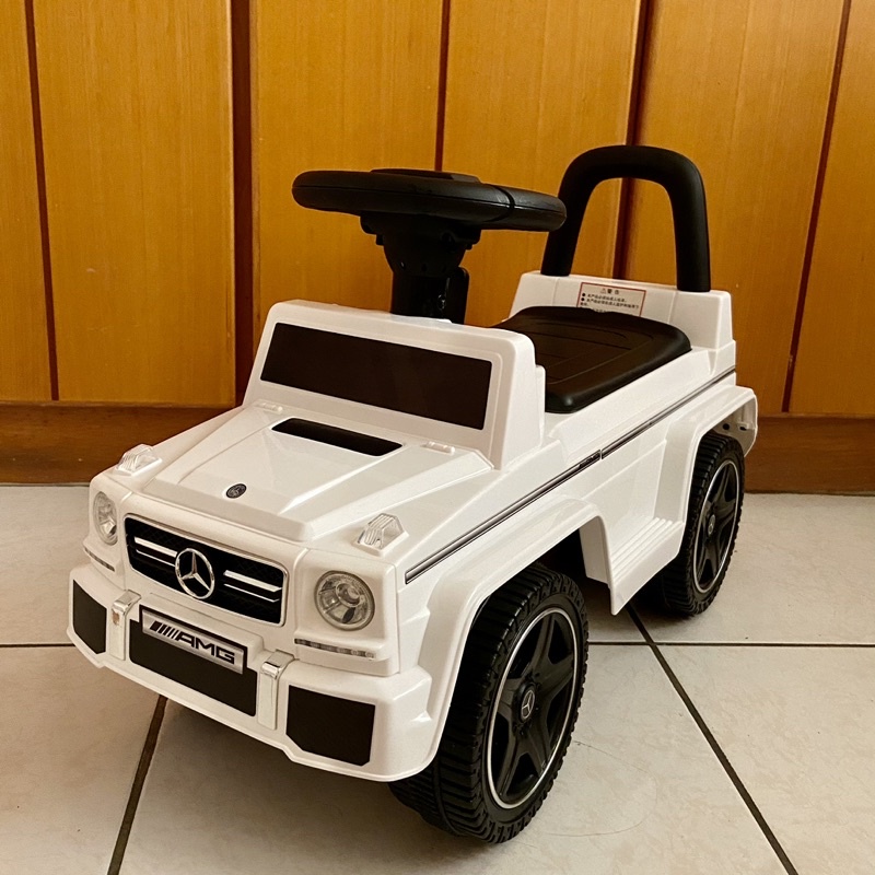 【二手】賓士 Benz G63 白色 滑步車 學步車 助步車 嚕嚕車/兒童玩具/仿真汽車/騎乘玩具/音樂汽車