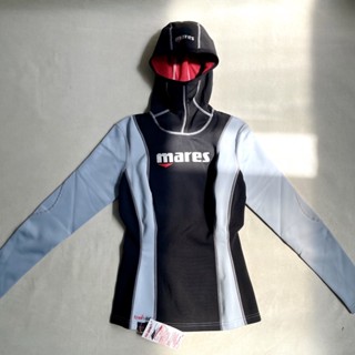 義大利品牌 Mares fire skin 臺灣製造外銷 連帽 防寒衣 刷毛內裡 衝浪 潛水 水上活動 全新袋裝 水母衣