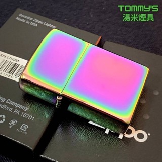 🔥全館免運費🔥正品 美國Zippo 打火機- 鏡面拋光機殼『光譜幻彩 』型號151『湯米煙具』