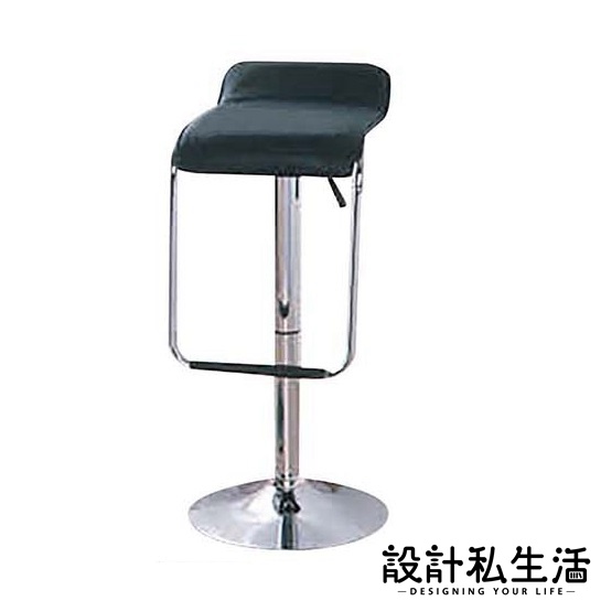 【設計私生活】泰克皮面造型椅、吧檯椅、吧枱椅吧台椅酒吧椅-黑(高雄市區含運費)119W高雄
