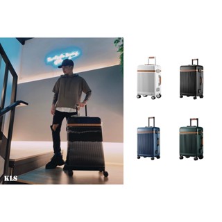 Verage 英國維麗傑 25吋復古鋁框旅行箱行李箱 靜音輪飛機輪大小輪 350-7625