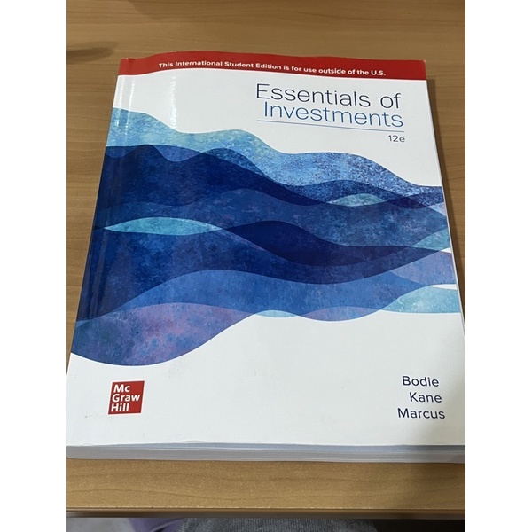 【二手現貨】 Essentials of Investments 12/E 12e 12版 附中文影印書