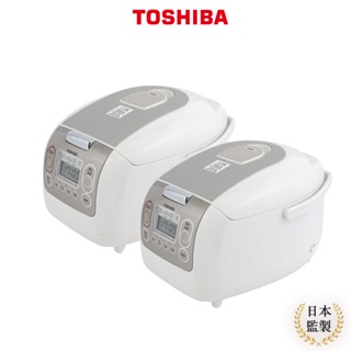 【日本東芝TOSHIBA】4mm極厚鍛造球釜6人份電子鍋 RC-10NMFTW 雙入超值組｜生活家電旗艦店