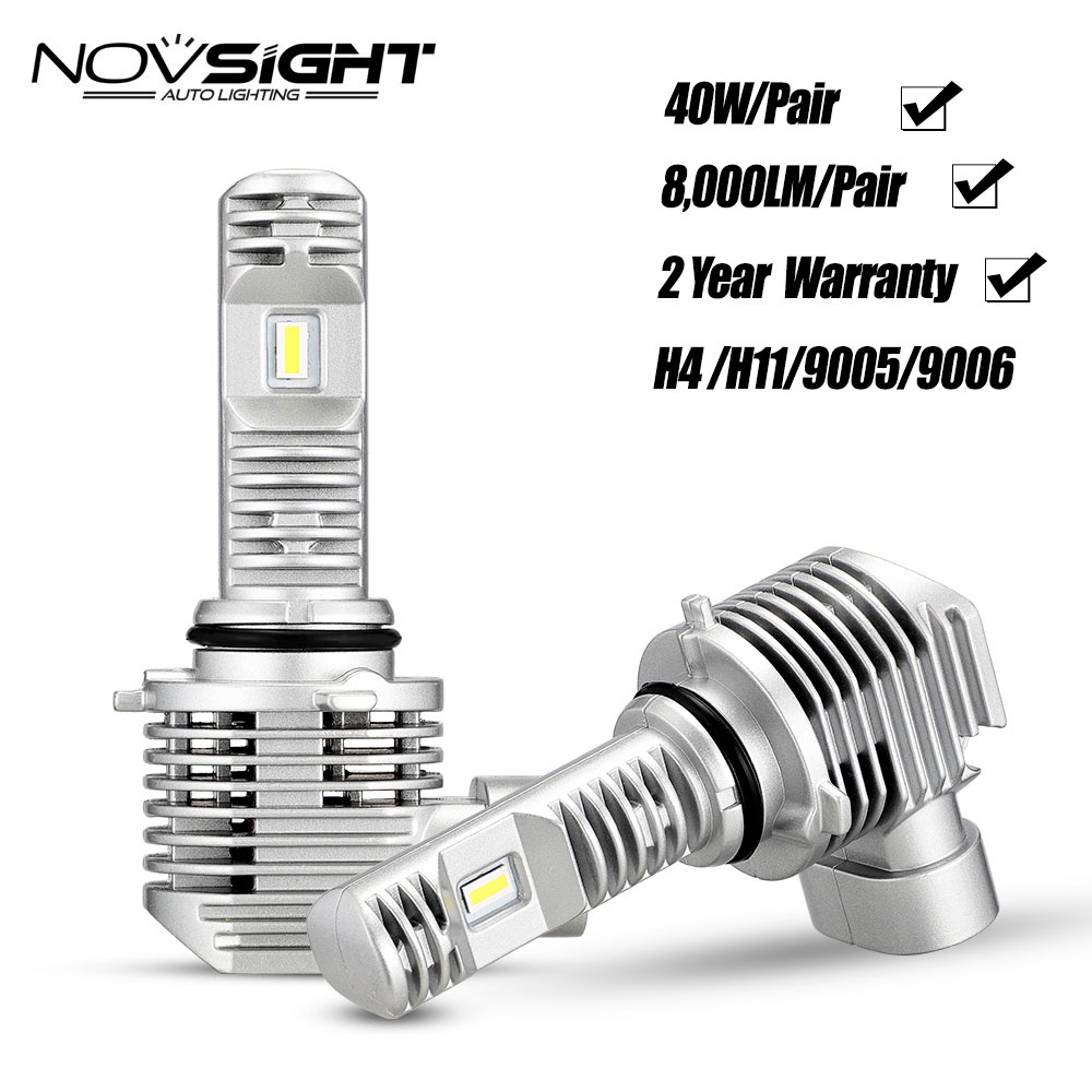 [2 年保修] Novsight N36 H11 H4 9005 9006 LED 大燈燈泡 40W 8000LM 60