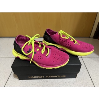 UNDER ARMOUR 女鞋 紫黑/螢光黃 慢跑鞋 輕量 1245955 577