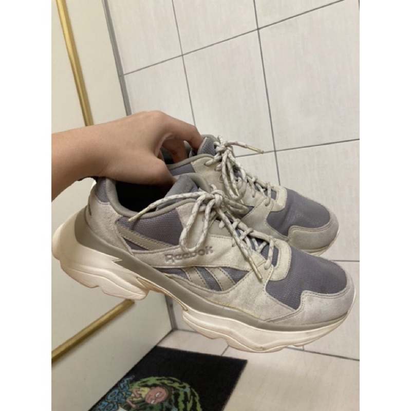 二手鞋 八成新 Reebok Royal Bridge 3.0 米灰 24.5cm