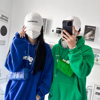 【20ss_select】韓國 BV綠 imagine 飽和色系 挺版 內刷毛 韓系 ins 情侶 落肩 寬鬆 帽T