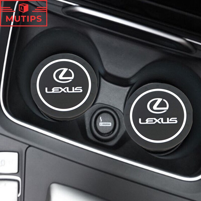 雷克薩斯汽車水杯插槽防滑矽膠墊適用於Lexus CT200H NX250 RX350 LX470 IS NX ES RX