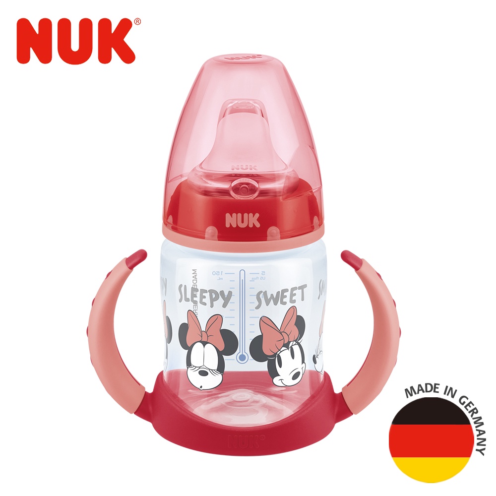 【NUK原廠直營賣場】【德國NUK】米奇寬口徑PP感溫兩用學飲杯150mL-顏色隨機
