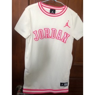 Nike Jordan 女童網狀短袖運動長洋裝上衣