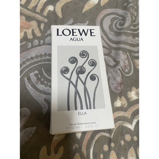 ［正品精品紙盒紙袋］僅將商品取出 Loewe agua ELLA 100ml 香水盒