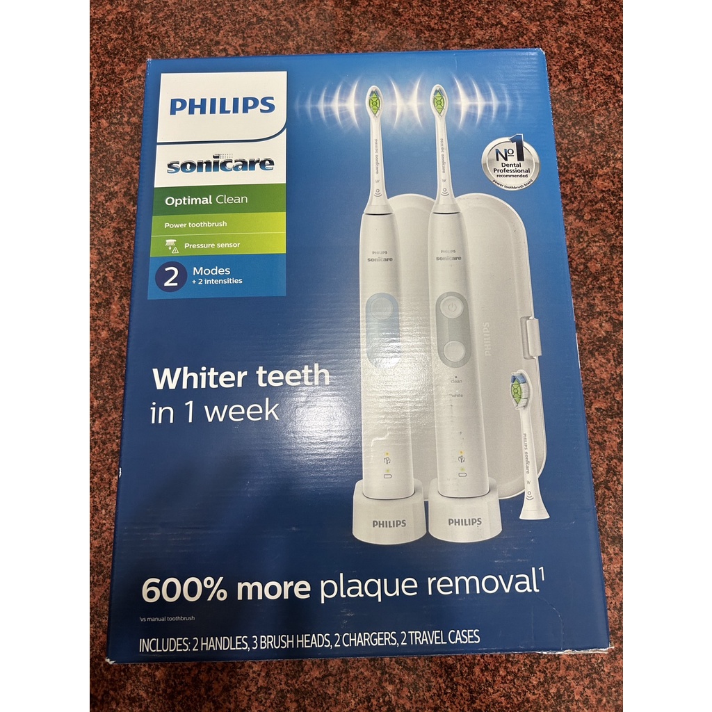 現貨免運 🇺🇸好市多代購  Philips soniccare HX6829/30 電動牙刷 一組兩入 替換牙刷頭