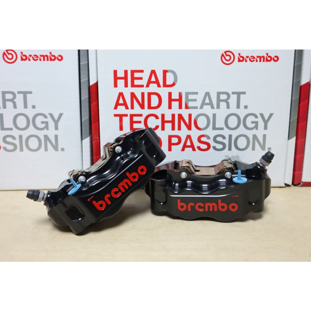 【ST】Brembo HPK GP4-RB/GP4RB (左+右) 雙插銷 黑底紅 活塞30/34 孔距108mm