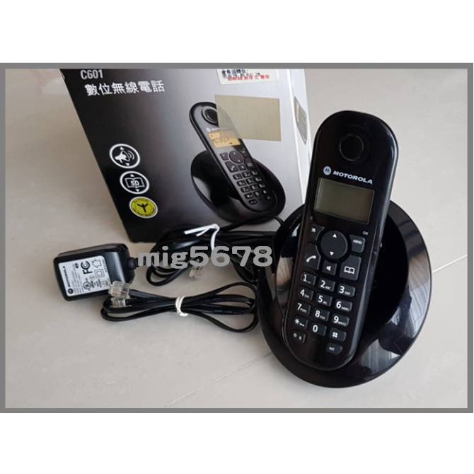 motorola 摩托羅拉 C601黑 DECT數位無線室內電話 二手 購買請詳閱商品敘述