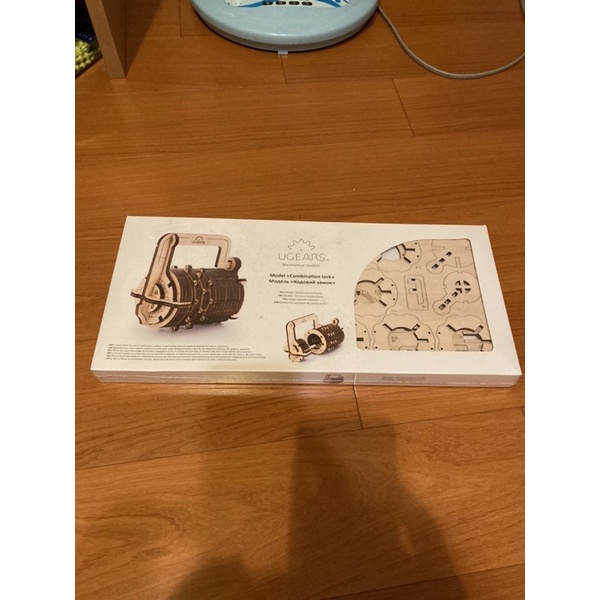 UGEARS 達文西密碼鎖 全新未拆 木質組裝藏密筒 解謎